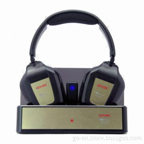 2.4G Wireless Headphones with Hi-Fi Dock for both PC and TV Use